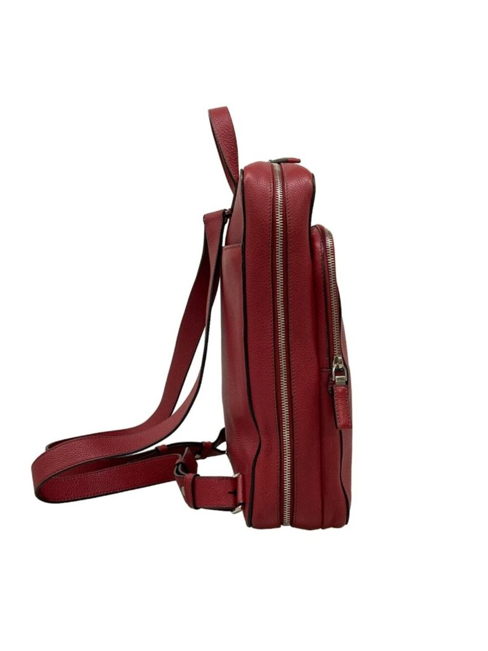 Prada Backpack Red Leather - Picture 2 of 15